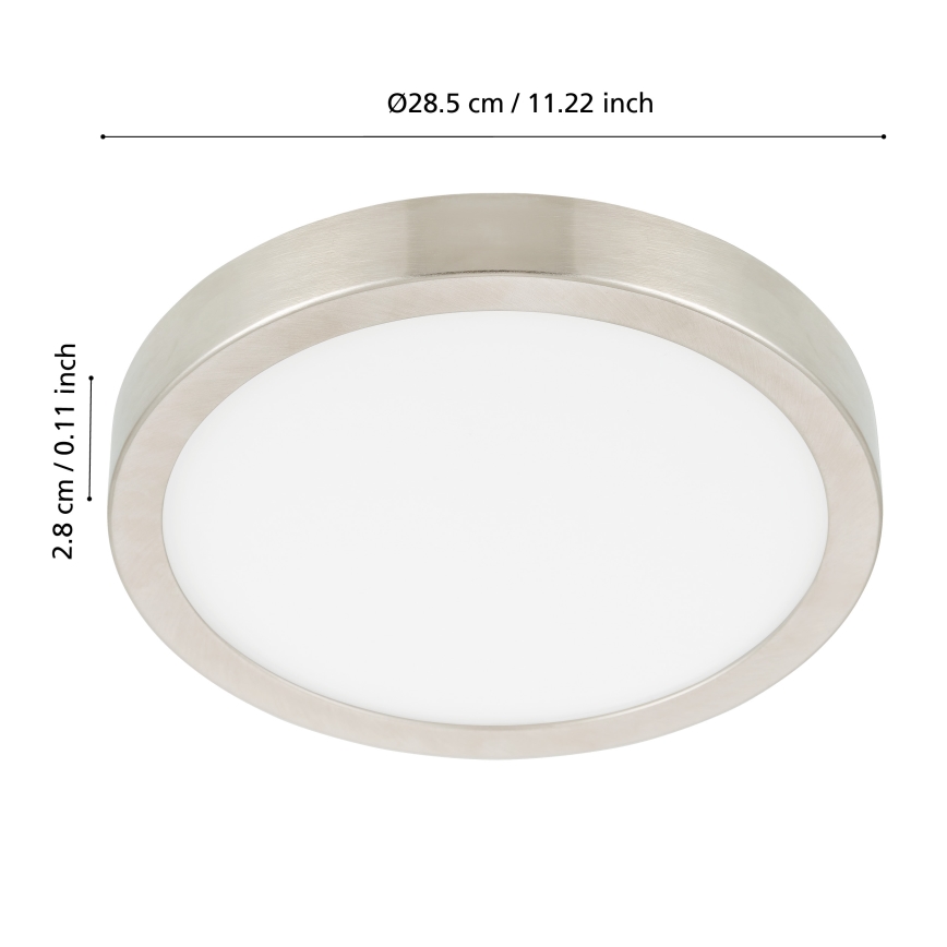 Eglo - LED Dimbart badrumstakarmatur LED/19,5W/230V 2700-6500K IP44 ZigBee Ø 28,5 cm