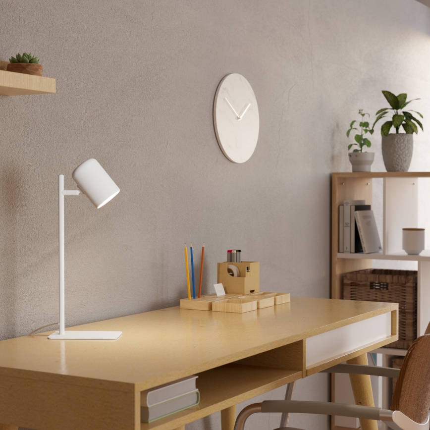Eglo - LED Bordslampa  1xGU10/4,5W/230V vit 