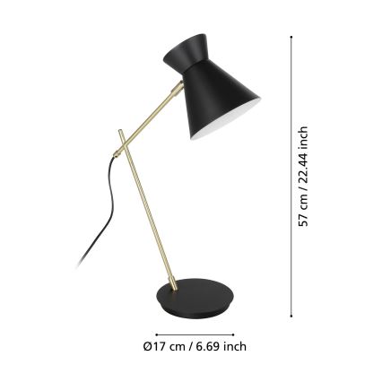 Eglo - Bordslampa  1xE27/10W/230V