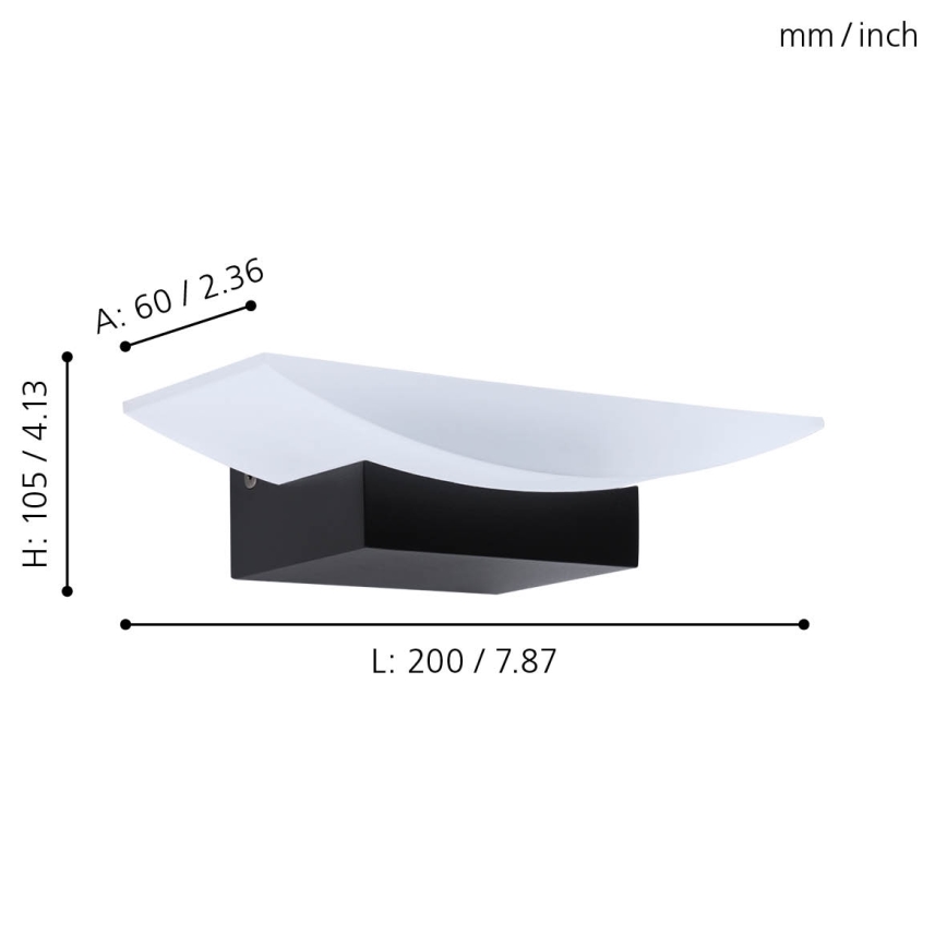 Eglo - LED vägglampa  LED/5,6W/230V