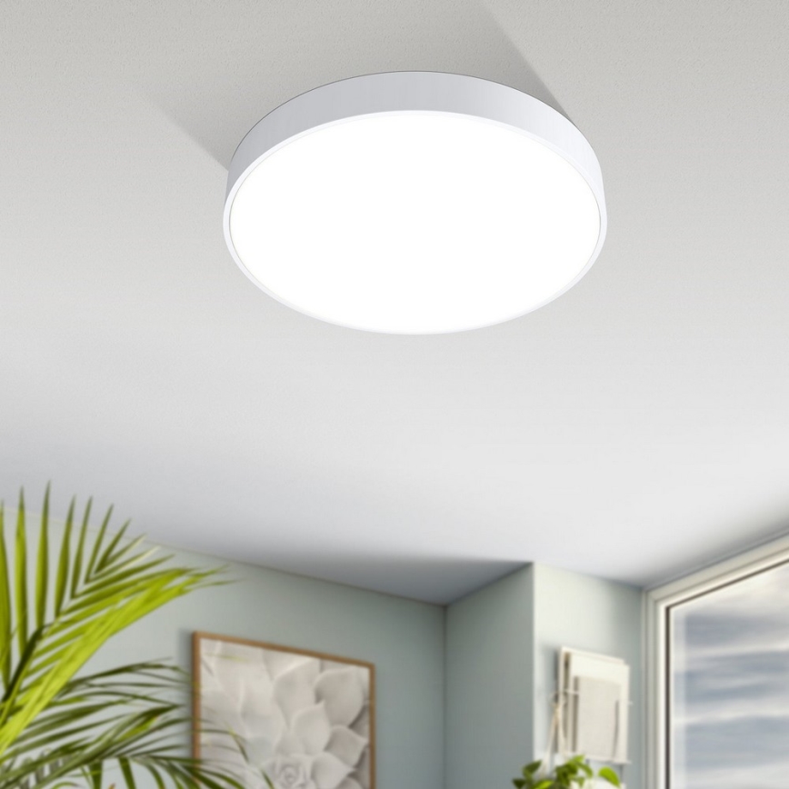 Eglo 98891 - LED Dimbar Takbelysning ZUBIETA-A LED/18W/230V + Fjärrstyrd