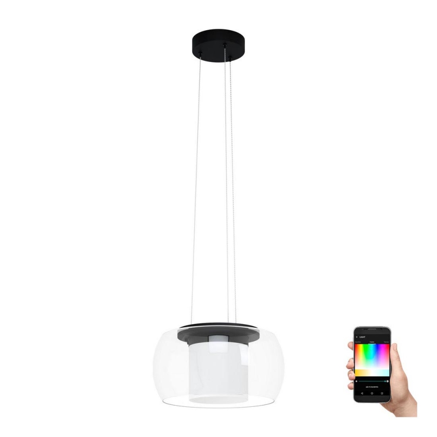 Eglo 99023 - LED RGB Dimbar Ljuskrona med snöre BRIAGLIA-C LED/24,8W/230V