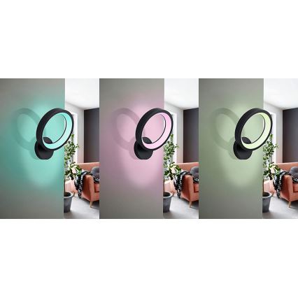 Eglo - LED RGB Dimbar vägglampa MARGHERA-C LED/16W/230V
