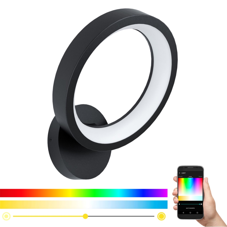 Eglo - LED RGB Dimbar vägglampa MARGHERA-C LED/16W/230V