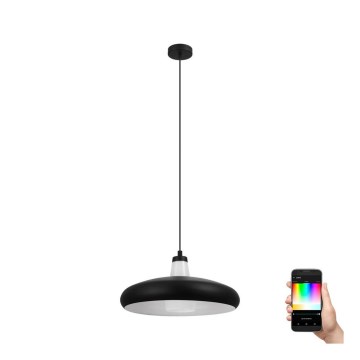 Eglo 99032 - LED RGB Dimbar Ljuskrona med snöre TABANERA-C 1xE27/9W/230V