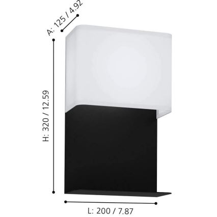 Eglo 99069 - LED Väggbelysning GALDAKAO LED/5.4W/230V