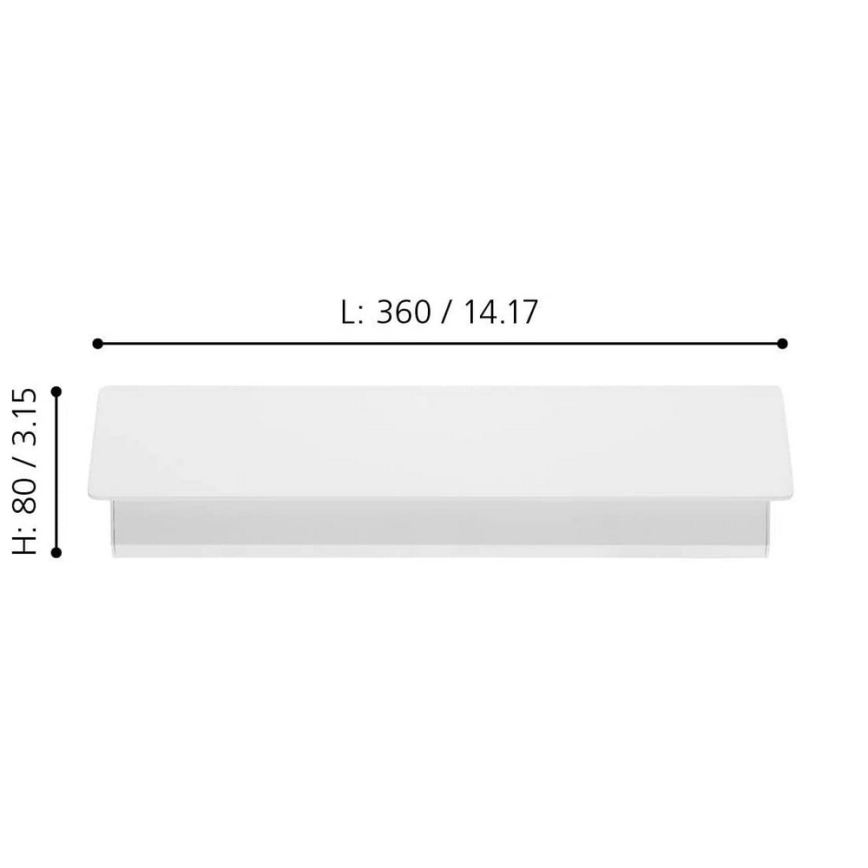Eglo 99086 - LED Väggbelysning ZUBIALDE LED/12W/230V