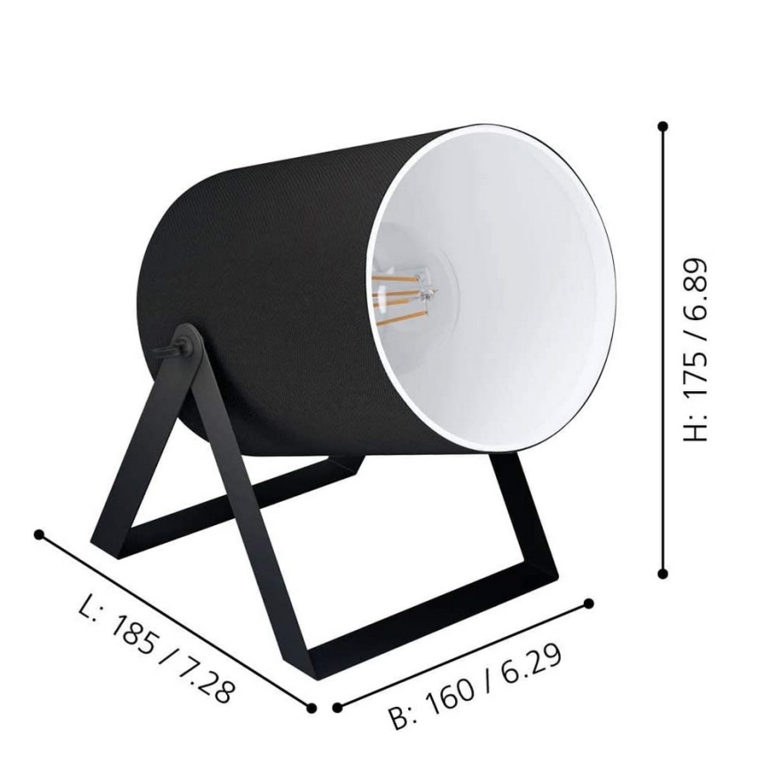 Eglo - Bordslampa 1xE27/25W/230V