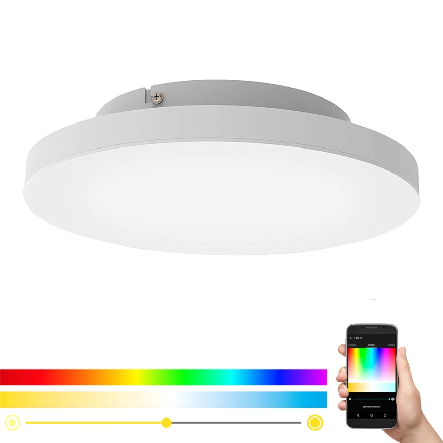 Eglo 99118 - LED RGB Dimbar Takbelysning TURCONA-C LED/15W/230V + Fjärrstyrd