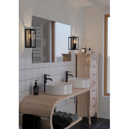 Eglo 99123 - Badrumsbelysning vägg AMEZOLA 1xE27/60W/230V