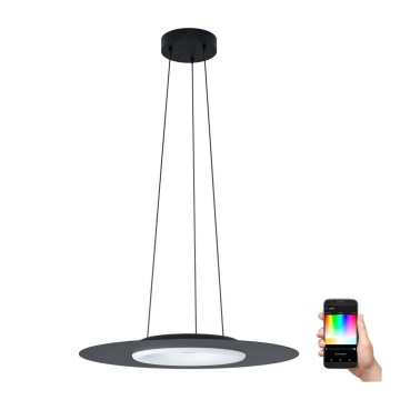 Eglo 99125 - LED RGB Dimbar Ljuskrona med snöre COMPO ROSEO-C LED/16W/230V