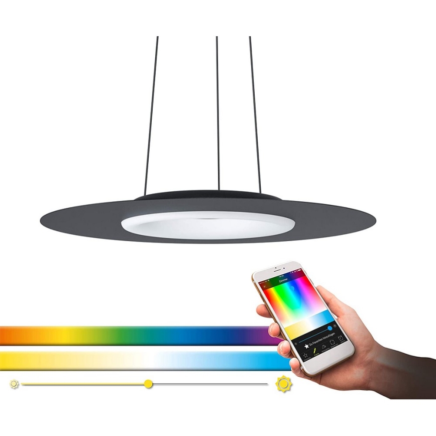 Eglo - LED RGB Dimbar taklampa COMPO ROSSO-C LED/16W/230V