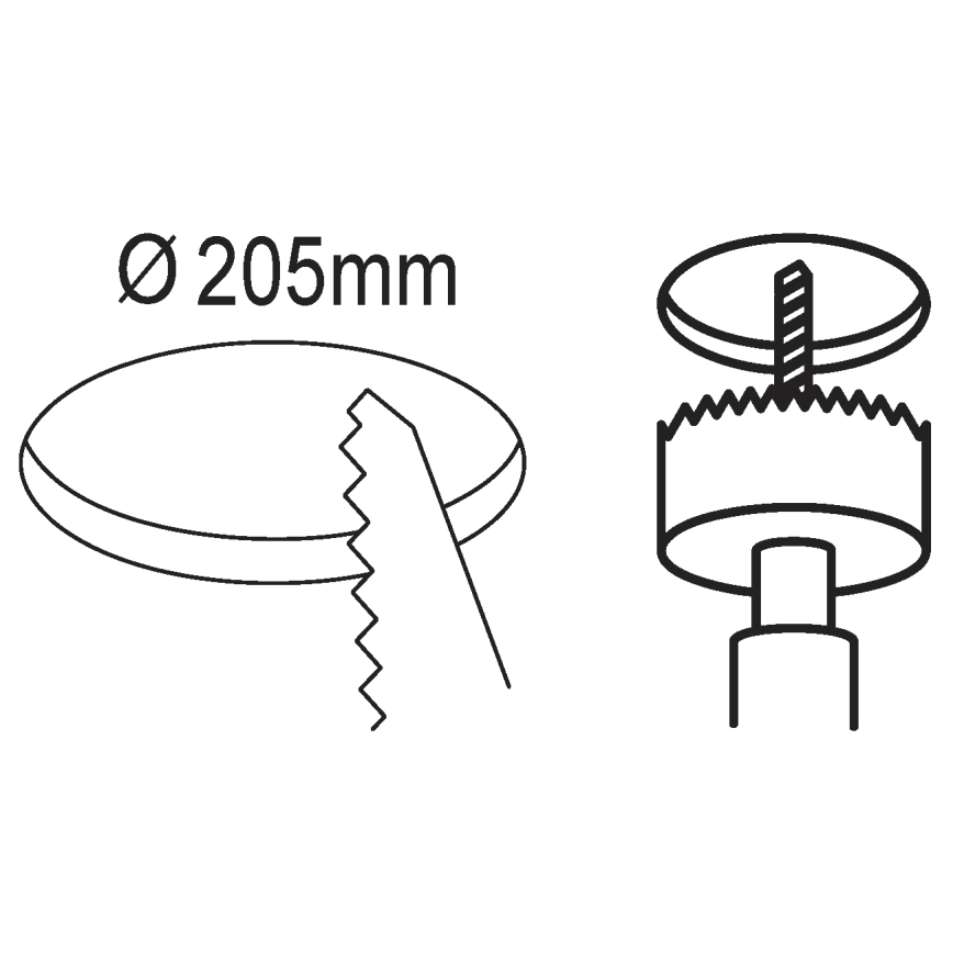 Eglo 99159 - Infälld LED-belysning  FUEVA 5 LED/16,5W/230V