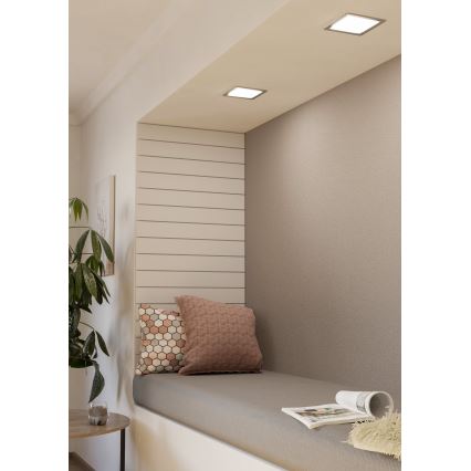 Eglo - LED infälld takarmatur LED/10,5W/230V 16,6x16,6 cm