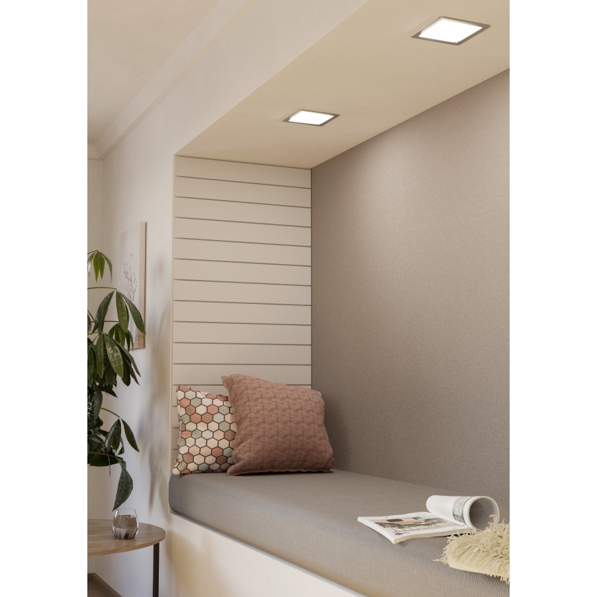 Eglo - LED infälld takarmatur LED/10,5W/230V 16,6x16,6 cm