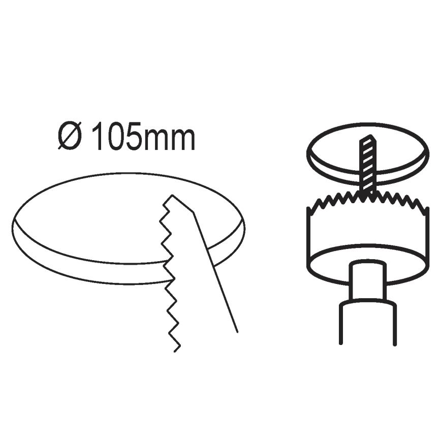 Eglo - Dimbar infälld LED belysning/5,5W/230V