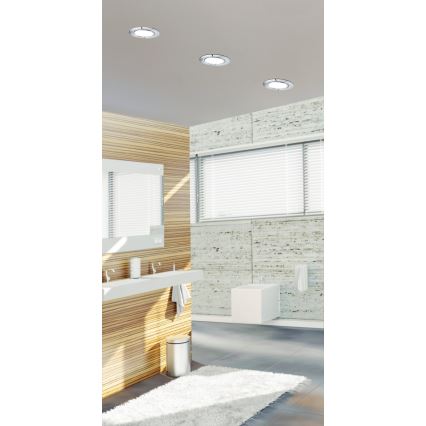 Eglo 99204 - LED infälld Badrumbelysning FUEVA 5 LED/2.7W/230V IP44