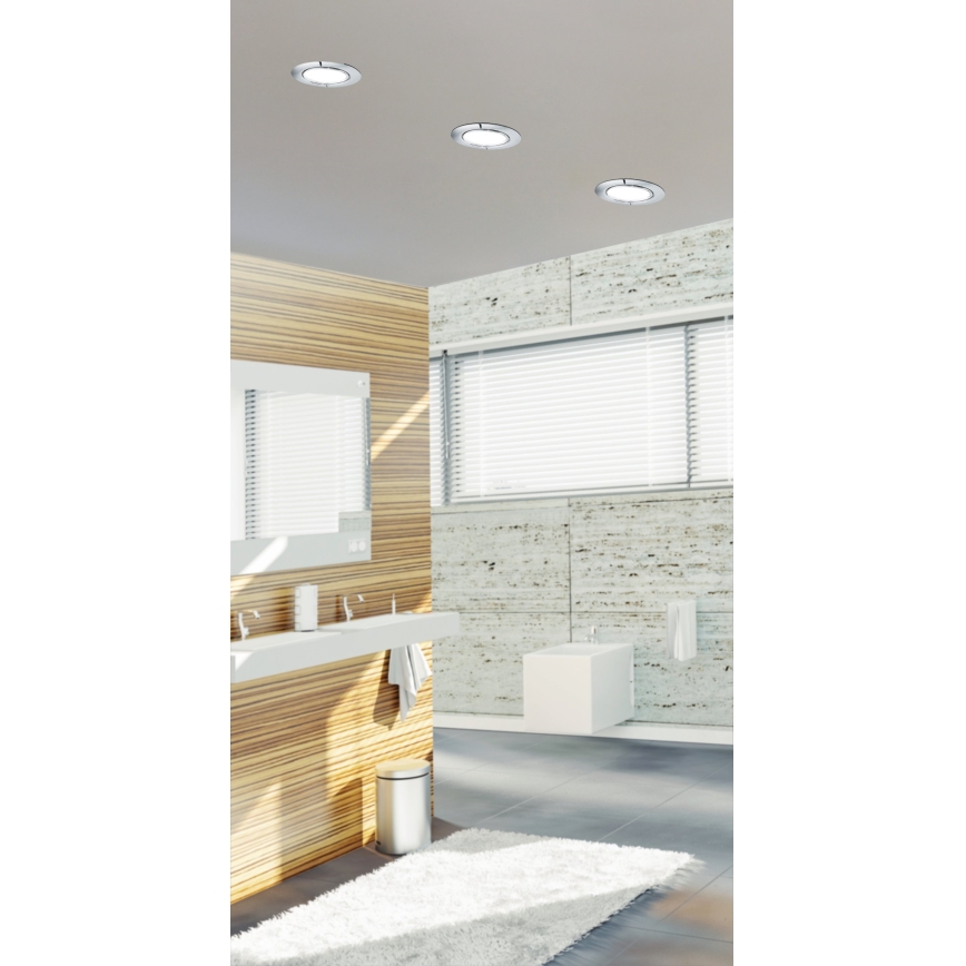 Eglo 99204 - LED infälld Badrumbelysning FUEVA 5 LED/2.7W/230V IP44