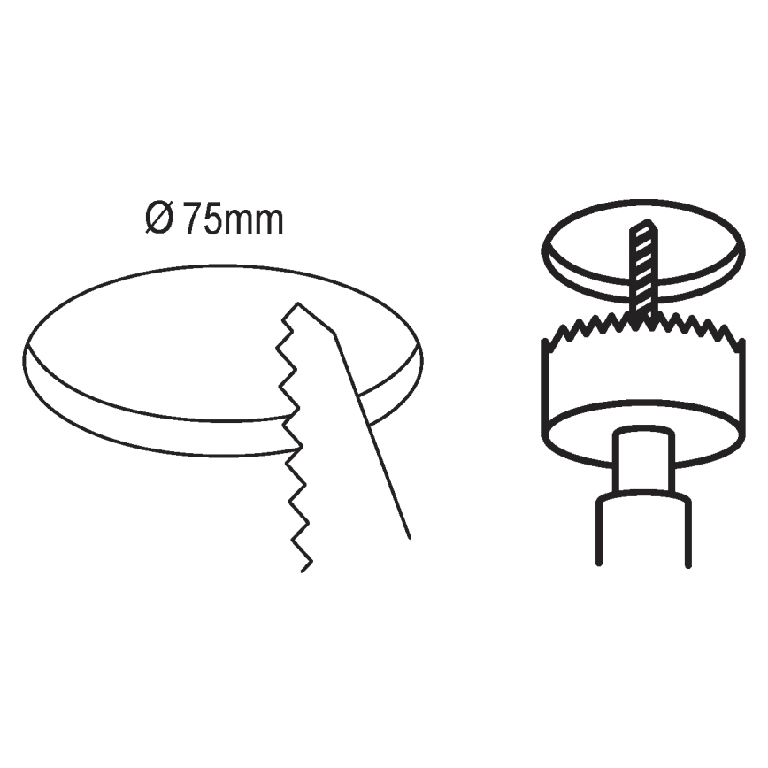 Eglo 99206 - LED infälld Badrumbelysning FUEVA 5 LED/2,7W/230V IP44