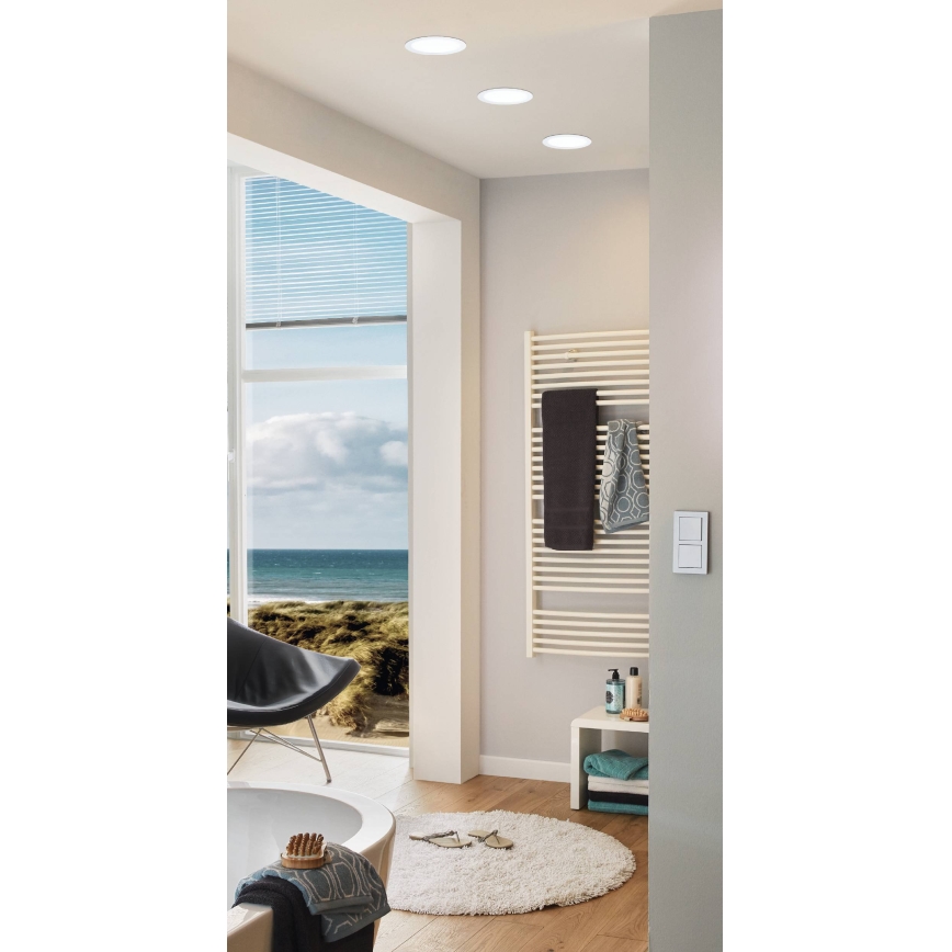 Eglo 99207 - LED infälld Badrumbelysning FUEVA 5 LED/10,5W/230V IP44
