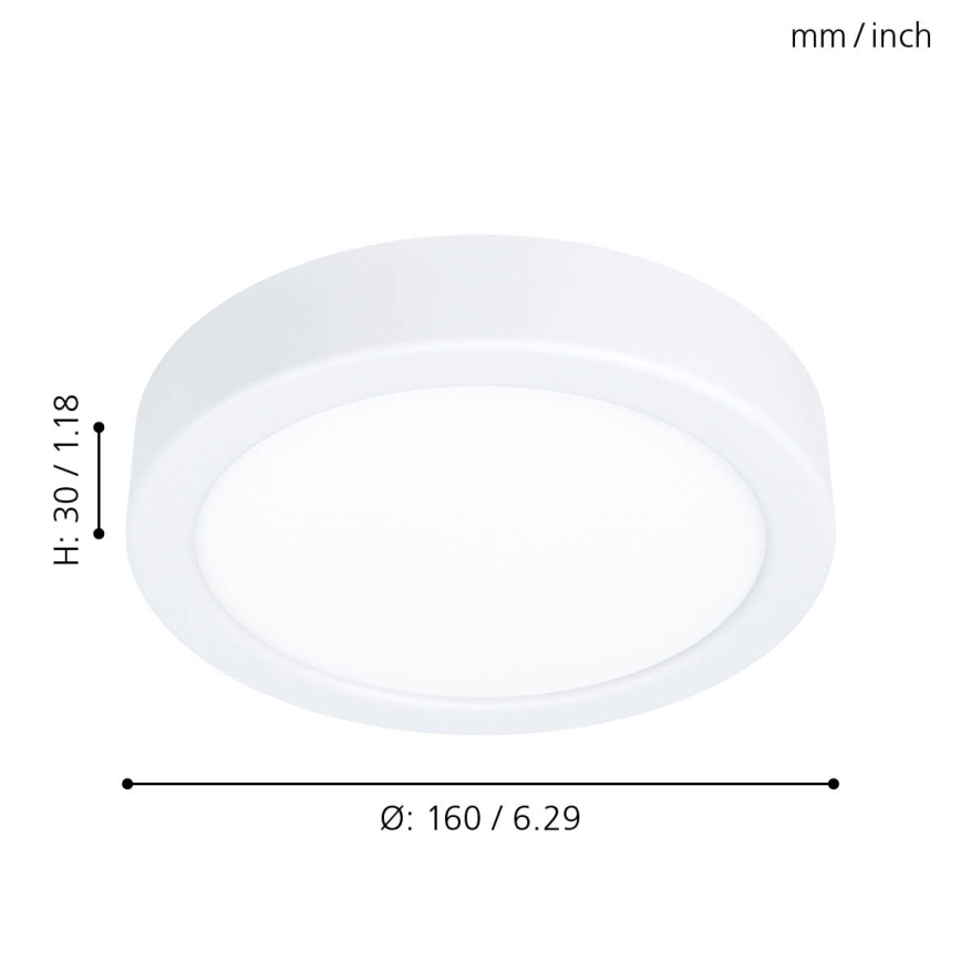 Eglo - LED-taklampa LED/10,5 W/230 V Ø 16 cm