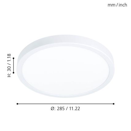 Eglo 99217 - LED Takbelysning FUEVA 5 LED/20W/230V