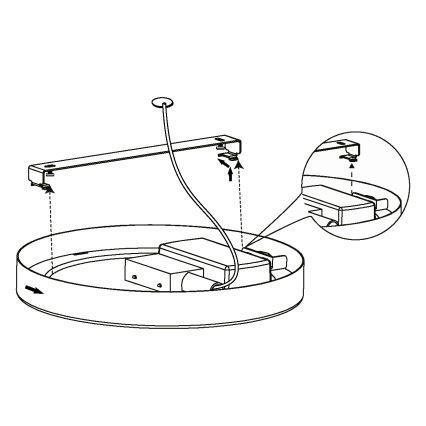 Eglo 99219 - LED Takbelysning FUEVA 5 LED/16,5W/230V