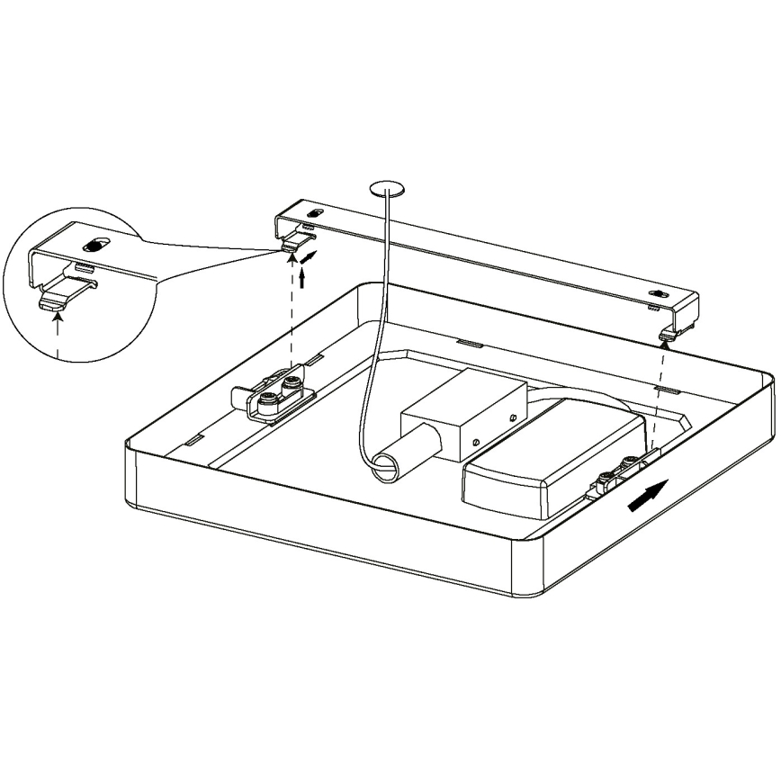 Eglo - LED taklampa LED/10,5W/230V 16x16 cm