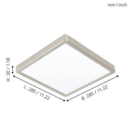 Eglo - LED takarmatur LED/20W/230V 28,5x28,5 cm