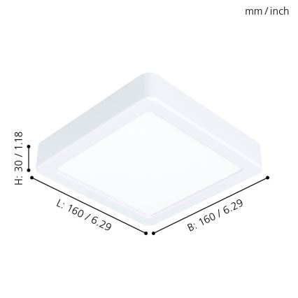 Eglo 99246 - LED Takbelysning  FUEVA 5 LED/10,5W/230V