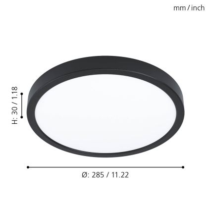Eglo 99267 - LED Badrumsbelysning tak FUEVA 5 LED/20W/230V IP44