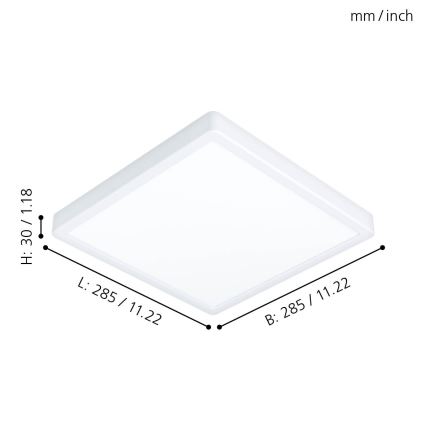 Eglo 99268 - LED Badrumsbelysning tak FUEVA 5 LED/20W/230V IP44