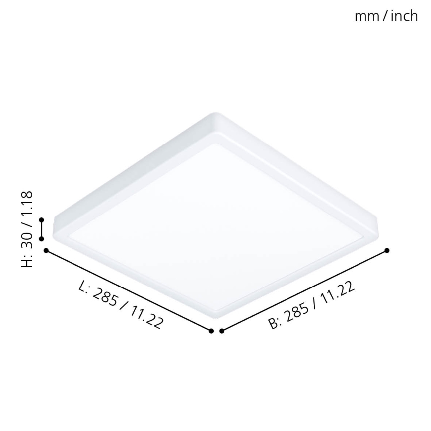 Eglo 99268 - LED Badrumsbelysning tak FUEVA 5 LED/20W/230V IP44