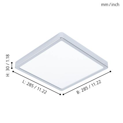 Eglo 99269 - LED Badrumsbelysning tak FUEVA 5 LED/20W/230V IP44