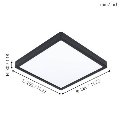 Eglo 99271 - LED Badrumsbelysning tak FUEVA 5 LED/20W/230V IP44