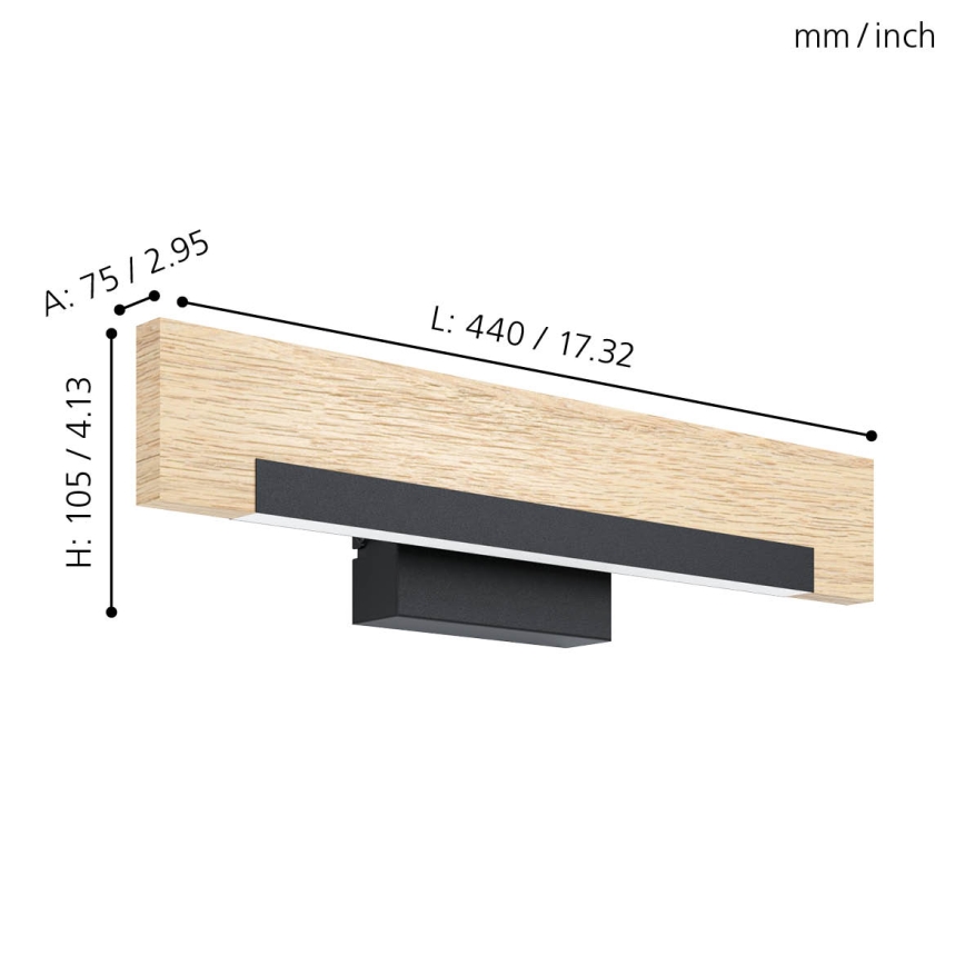 Eglo - LED väggbelysning LED/9,6W/230V