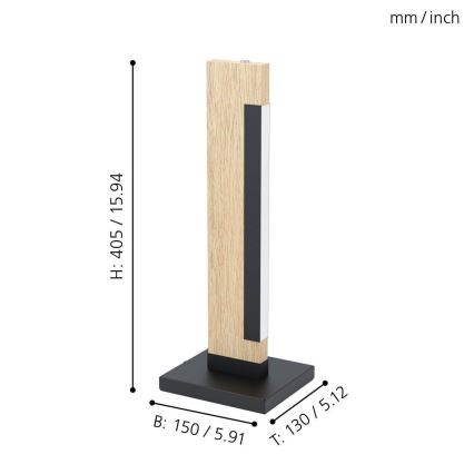 Eglo - LED Dimbar bordslampa LED/6,5W/230V