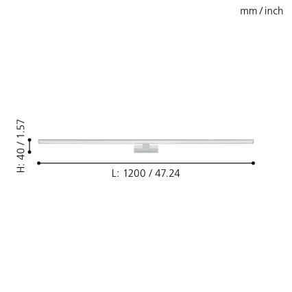 Eglo - Badrumsspegel med LED-belysning LED/14W/230V 4000K 120 cm IP44
