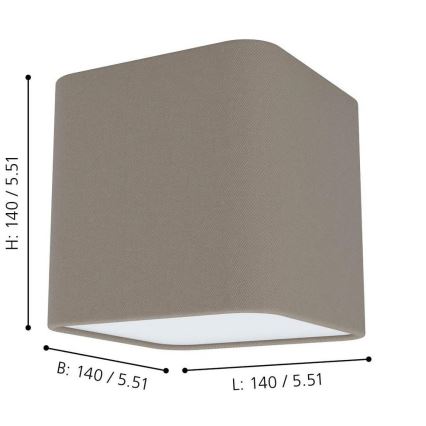 Eglo 99302 - Takbelysning POSADERRA 1xE27/28W/230V