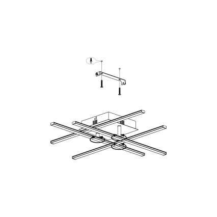 Eglo 99316 - LED Takbelysning LASANA LED/5.2W/230V