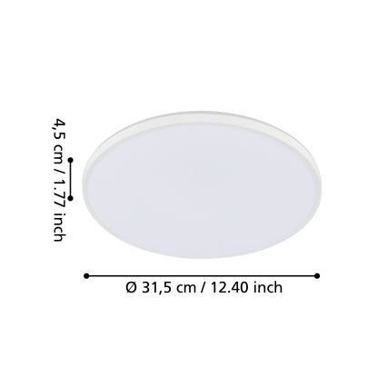 Eglo 99338 - LED Takbelysning CRESPILLO LED/18W/230V