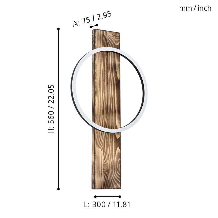 Eglo 99353 - LED Väggbelysning BOYAL LED/12W/230V