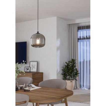 Eglo 99371 - Ljuskrona med snöre MANTUNALLE 1xE27/40W/230V