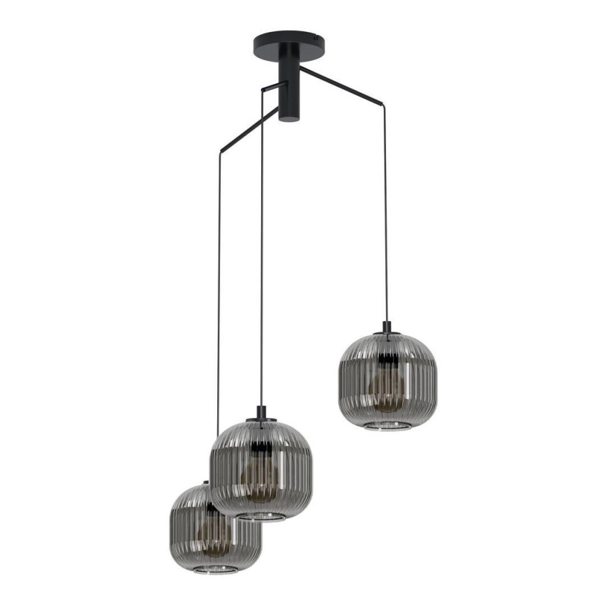 Eglo 99373 - Ljuskrona med snöre MANTUNALLE 3xE27/40W/230V