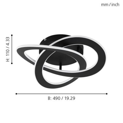 Eglo 99395 - LED Takbelysning ROLIMARE LED/35W/230V