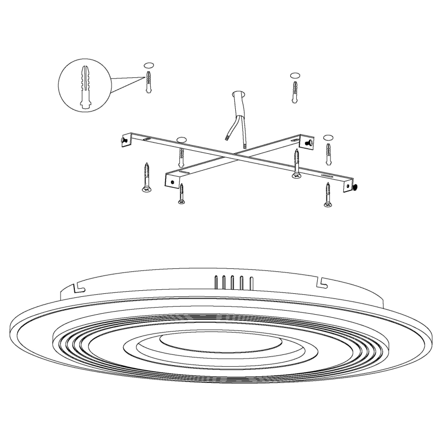 Eglo 99399 - LED Takbelysning REDUCTA 3xLED/16W/230V