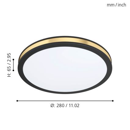Eglo 99406 - LED Takbelysning PESCAITO LED/11W/230V