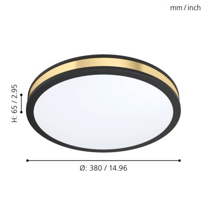 Eglo 99407 - LED Takbelysning PESCAITO LED/24W/230V