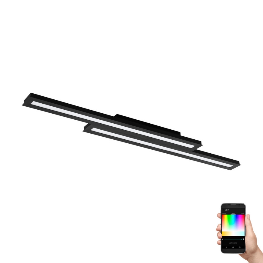 Eglo 99411 - LED RGB Dimbar Takbelysning SALITERAS-C 2xLED/10W/230V