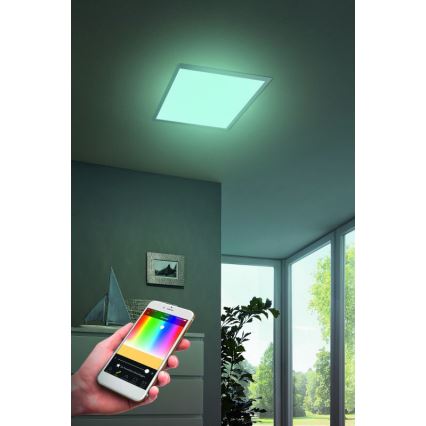 Eglo 99415 - LED RGB Dimbar Takbelysning SALOBRENA-C LED/16W/230V + Fjärrstyrd